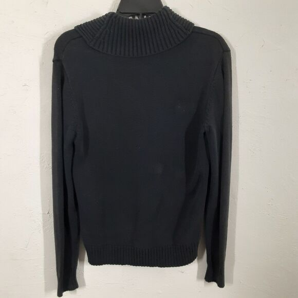 Lauren Ralph Lauren Womens M Black Pullover Sweater Buckle - Picture 5 of 7